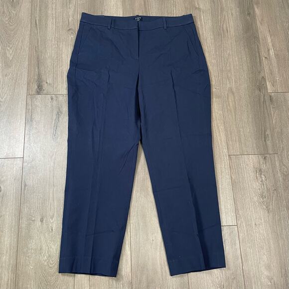 J Crew Kallie Straight Leg Officewear Work Pleated Pants US Women's 16 New - Picture 2 of 5